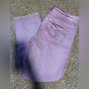 Women’s Silver Jean Capri. Size 29. Like New.